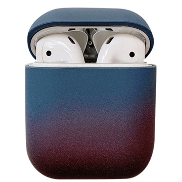 Mobile Accessory Other/ For Apple AirPods 2nd gen.Gradient Frosted PC Hard Case Protective Cover (without Buckle) - Blue / Purple