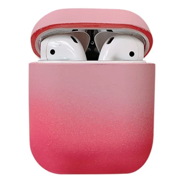 Mobile Accessory Other/ For Apple AirPods 2nd gen.Gradient Frosted PC Hard Case Protective Cover (without Buckle) - Pink / Rose