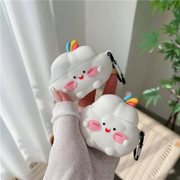 Mobile Accessory Other/ For Apple AirPods 3 Earphone Silicone Case Cute Cloud Design Anti-drop Earbud Cover