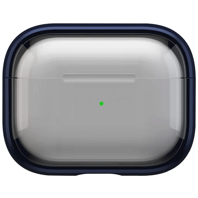 Mobile Accessory Other/ For Apple AirPods Pro 2 Case PC+TPU Bluetooth Earbud Cover Phone Stand with Carabiner - Transparent Deep Blue