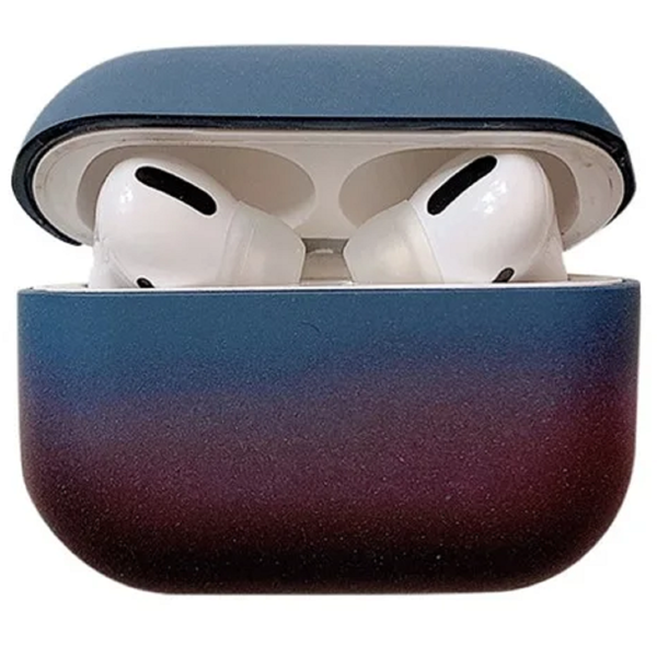 Mobile Accessory Other/ For Apple AirPods Pro Gradient Frosted Bluetooth Earphone Protective Cover PC Hard Case (without Buckle) - Blue / Purple