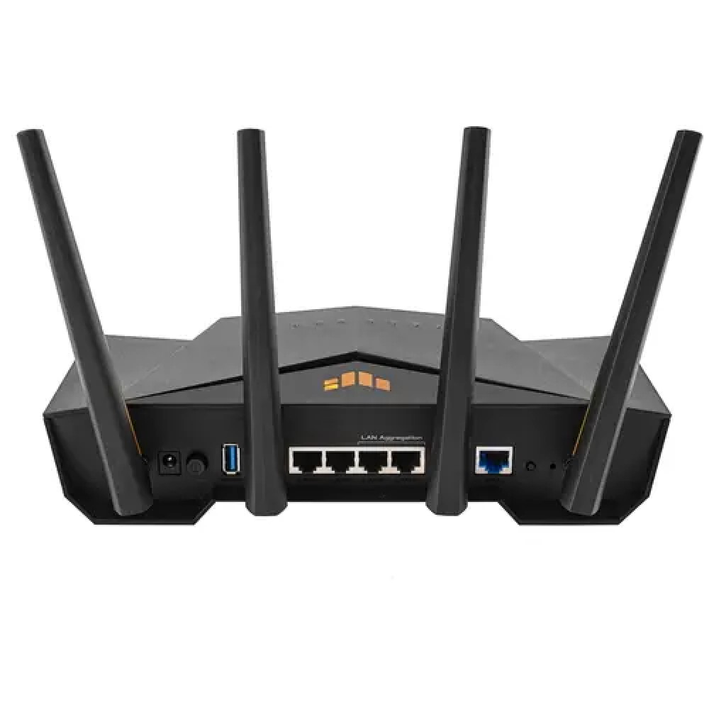 Network Active/ Router/ Asus/ TUF Gaming AX3000 V2 Dual Band WiFi 6 Gaming Router with Mobile Game Mode, 3 steps port forwarding, 2.5Gbps port, AiMesh for mesh WiFi, AiProtection P
