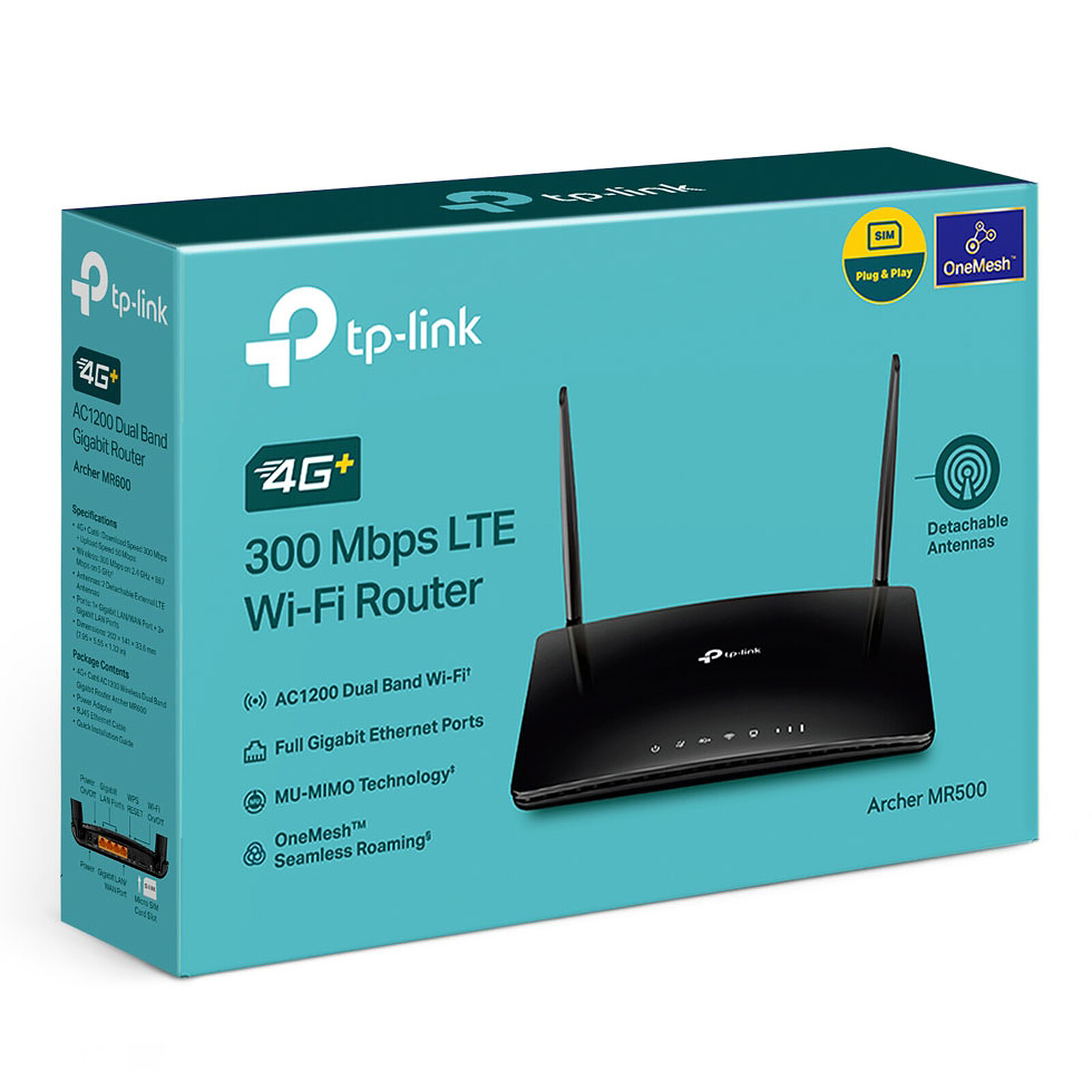 Network Active/ Router/ TP-Link/ TP-Link Archer MR500 4G+ Cat6 AC1200 Wireless Dual Band Gigabit Router