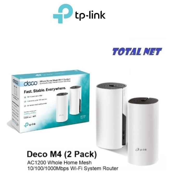 Network Active/ Router/ TP-Link/ TP-link Deco M4(2-pack)  AC1200 Whole Home Mesh Wi-Fi System