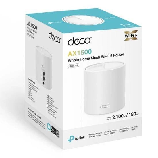 Network Active/ Router/ TP-Link/ TP-link Deco X10(1-pack) AX1500 Whole Home Mesh Wi-Fi 6 Unit