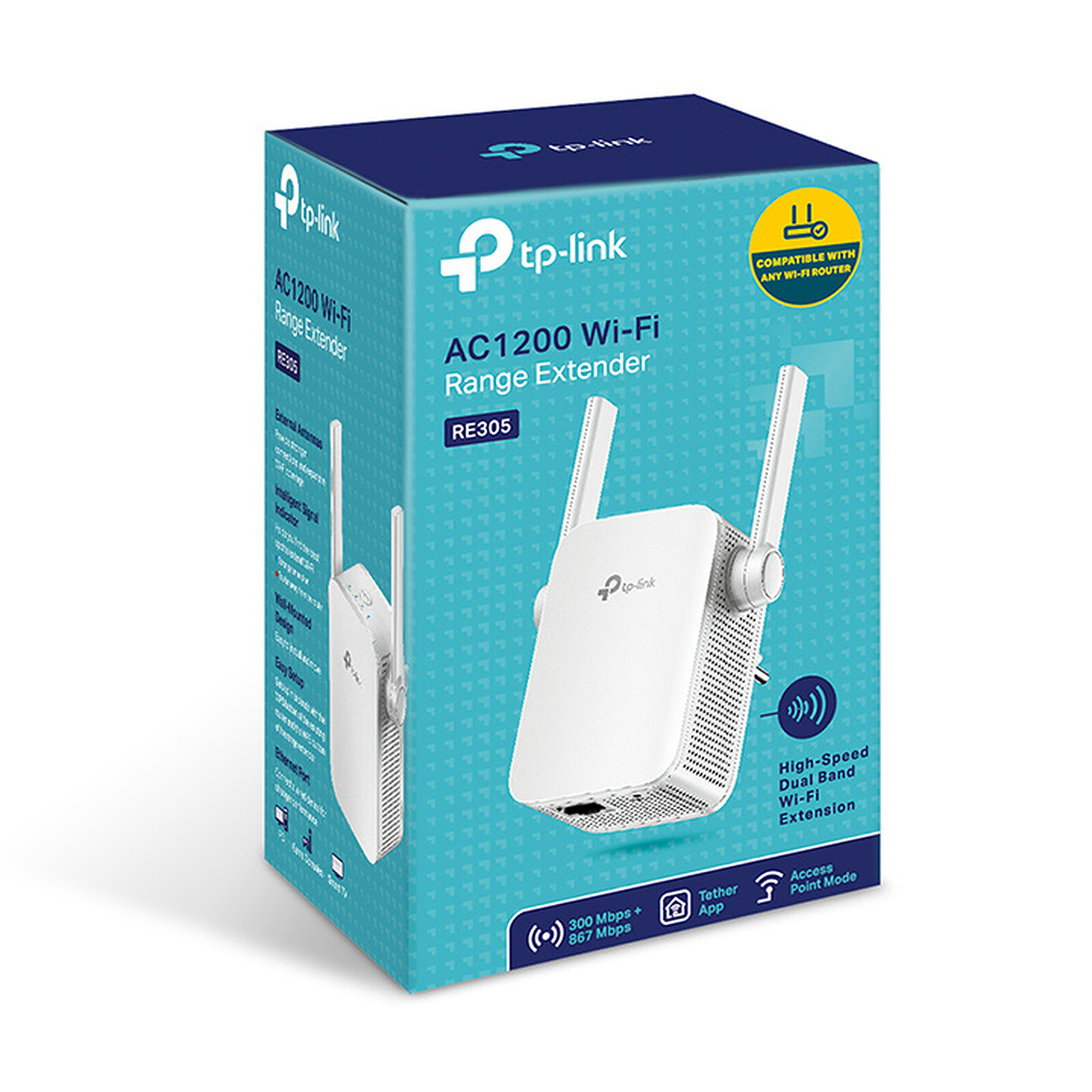 Network Active/ Router/ TP-Link/ TP-Link RE305 AC1200 Wi-Fi Range Extender