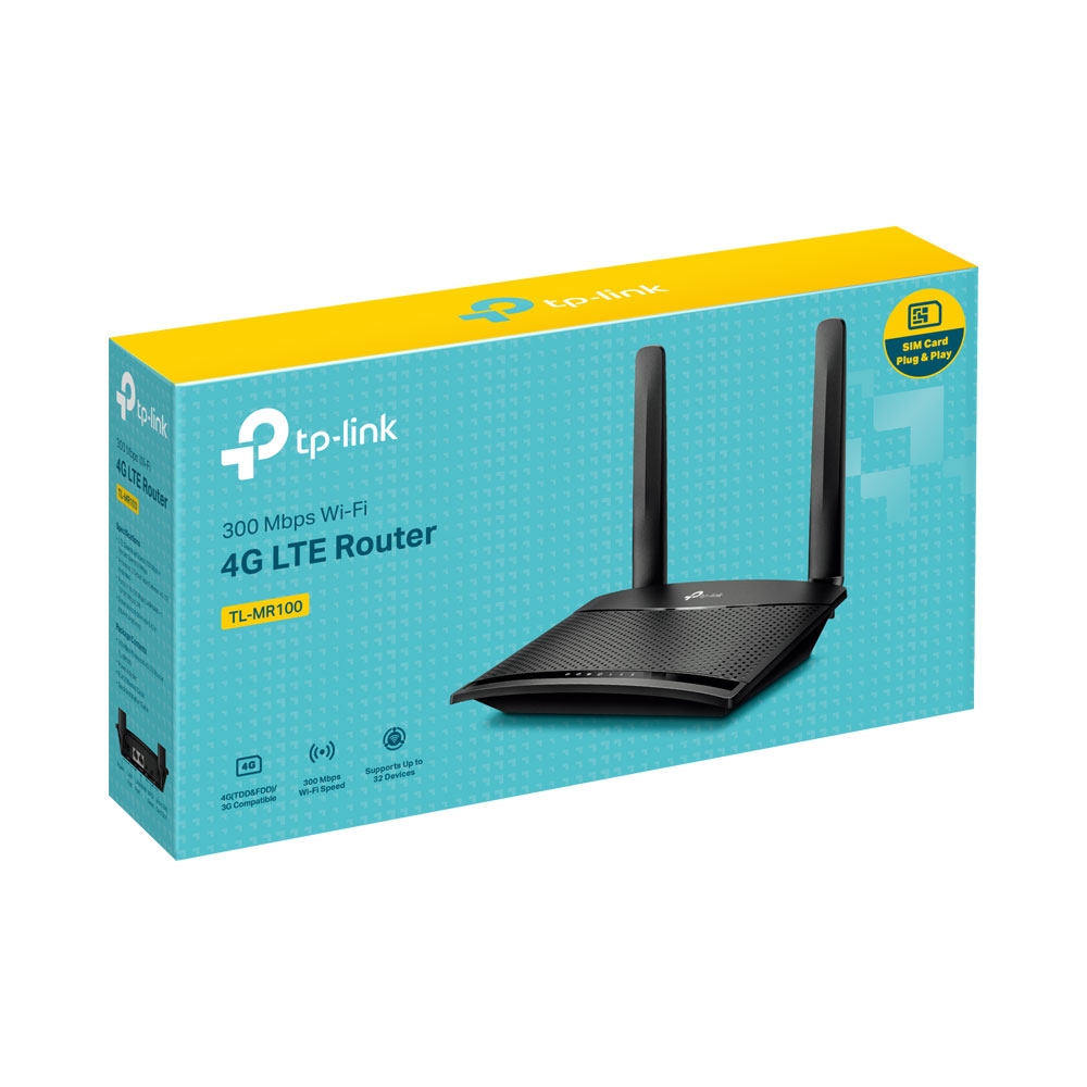 Network Active/ Router/ TP-Link/ TP-link TL-MR100 300 Mbps Wireless N 4G LTE Router