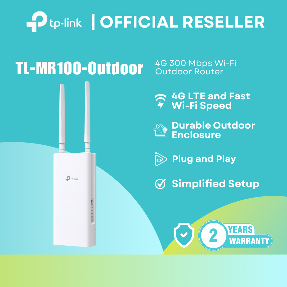Network Active/ Router/ TP-Link/ TP-link TL-MR100-Outdoor 300Mbps Wireless N 4G LTE Outdoor Router