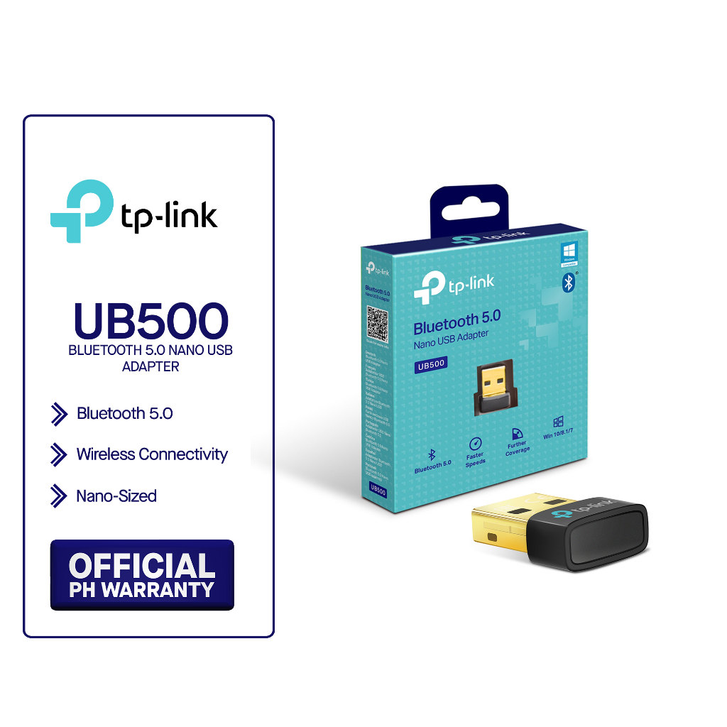 Network Active/ USB Wireless Adapter/ TP-LINK UB500 Bluetooth 5.0 Nano USB Adapter