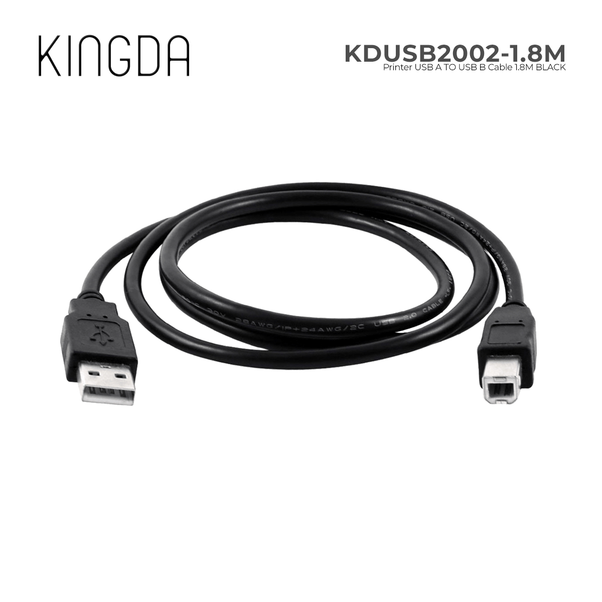Cable/ AM-BM/ USB/AM-BM/KINGDA,  KDUSB2002-1,8M, USB 1.8M