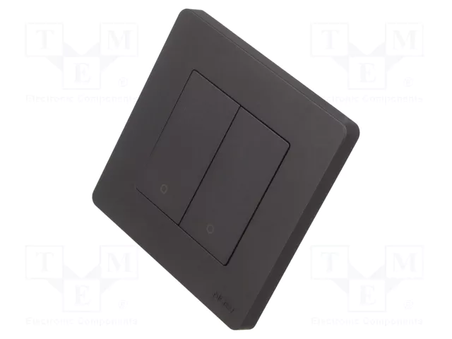 Moes ZS-SR-EU2-GY-MS Start Ring Zigbee ორ კლავიშიანი სუქის ჭკვიანი ჩამრთველი რუხი