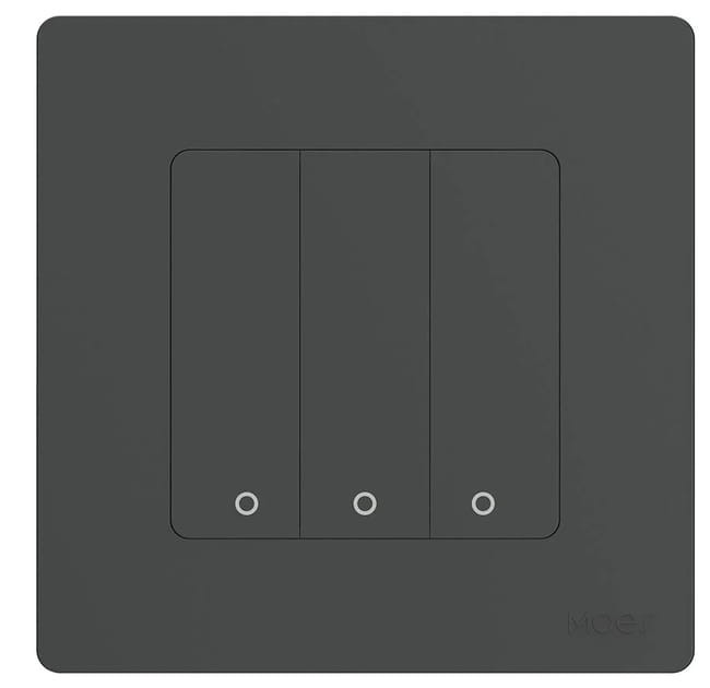 Moes ZS-SR-EU3-GY-MS Start Ring Zigbee სამ კლავიშიანი შუქის ჭკვიანი ჩამრთველი რუხი