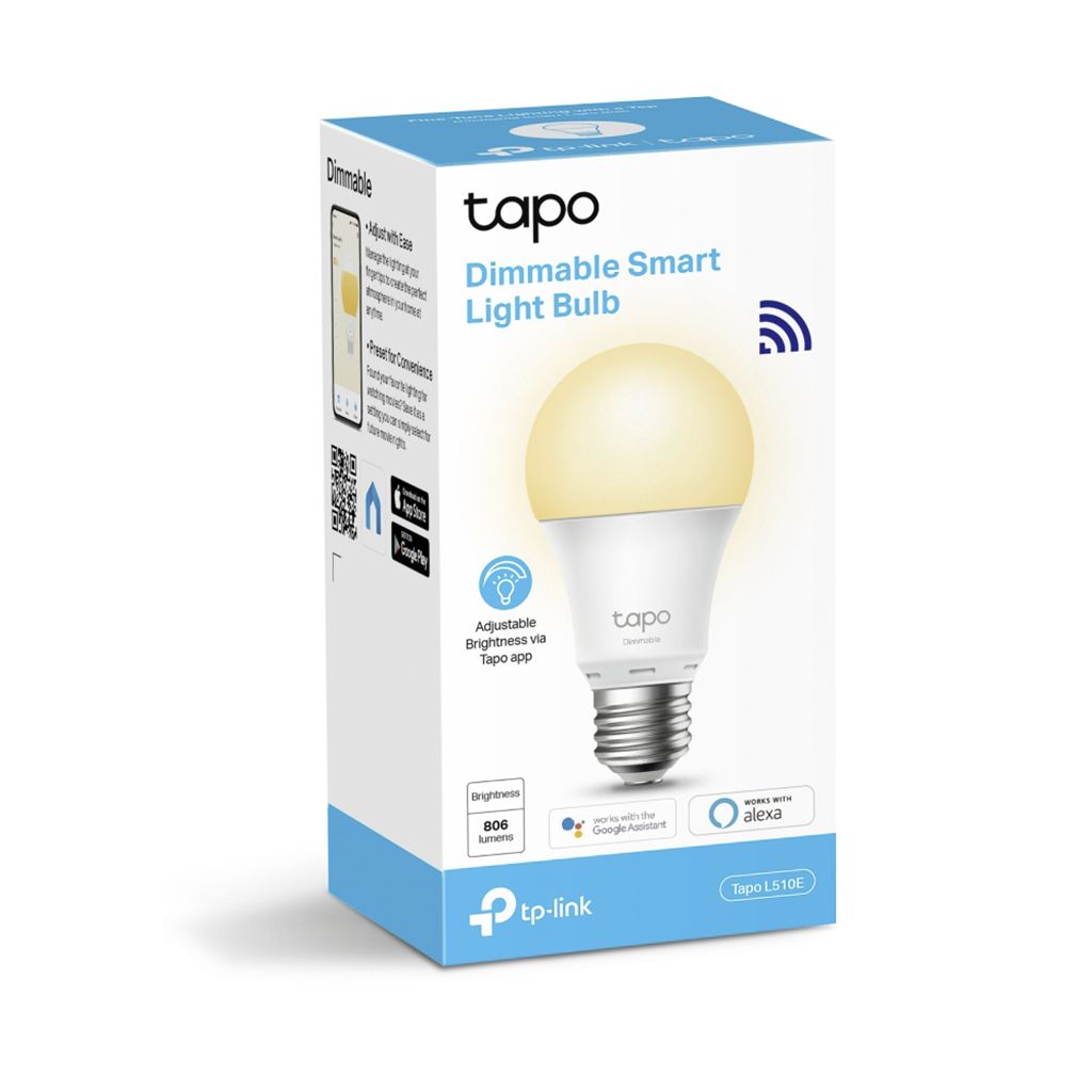TP-Link Tapo L510E Smart Wi-Fi Light Bulb, Dimmable