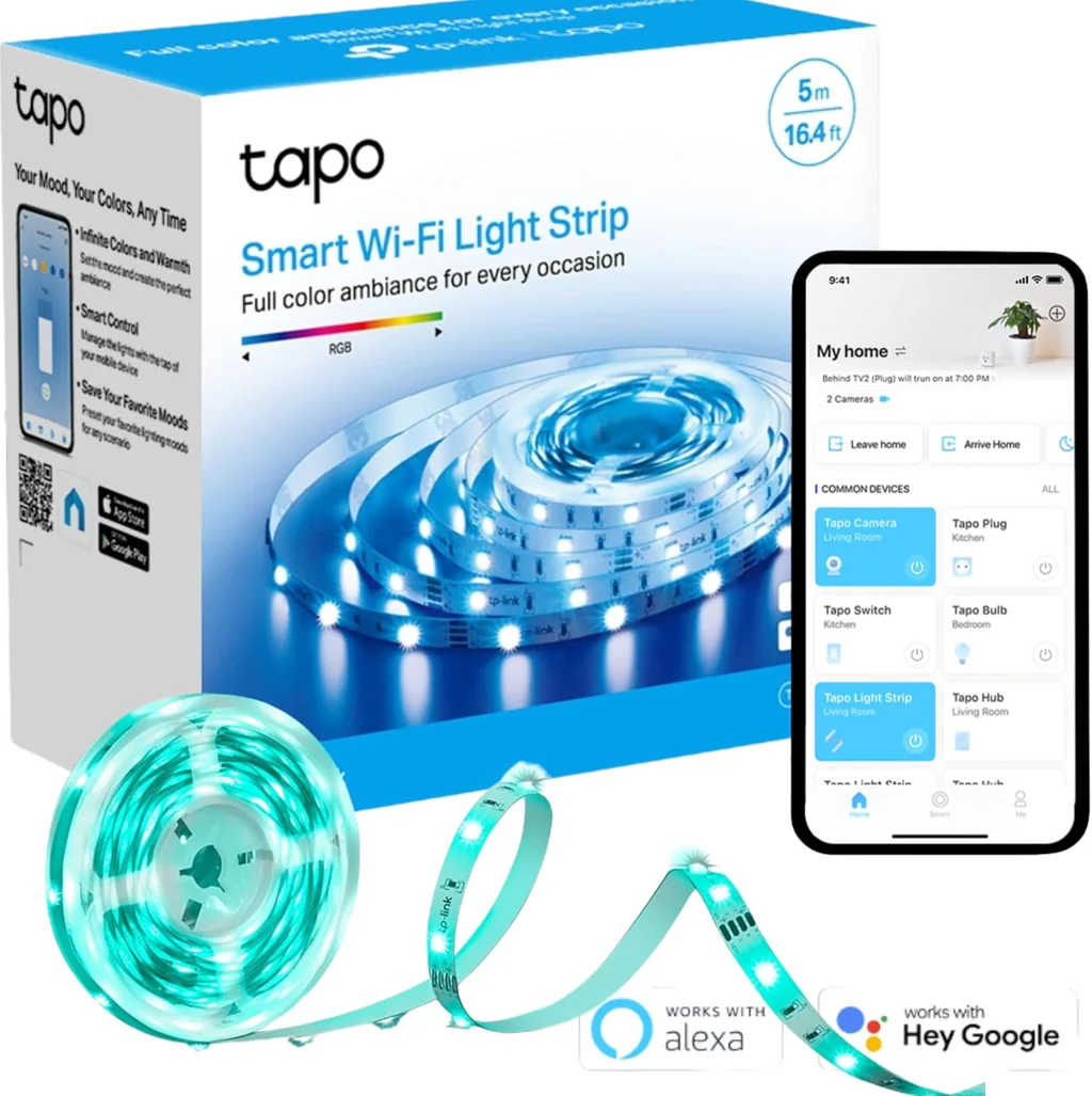 TP-Link Tapo L900-5 ჭკივიანი ფერადი Wi-Fi ლედ ლენტი 5 მეტრი
