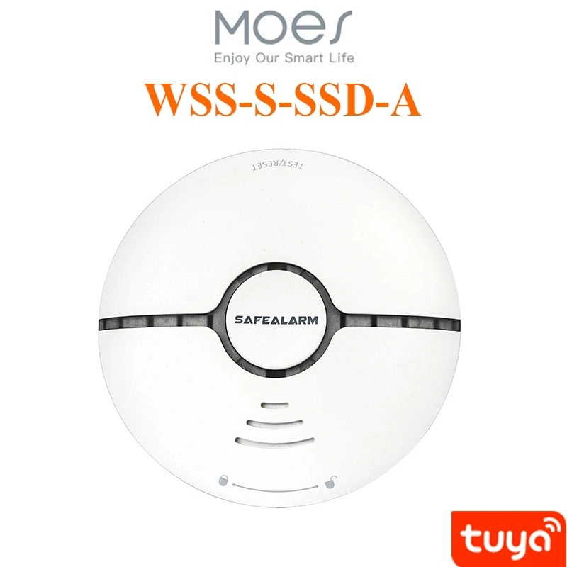 MOES Tuya WiFi Smart Siren Alarm Solar Powered Sound Light Human PIR Motion Sensor Waterproof Outdoor 120dB With Remote Control