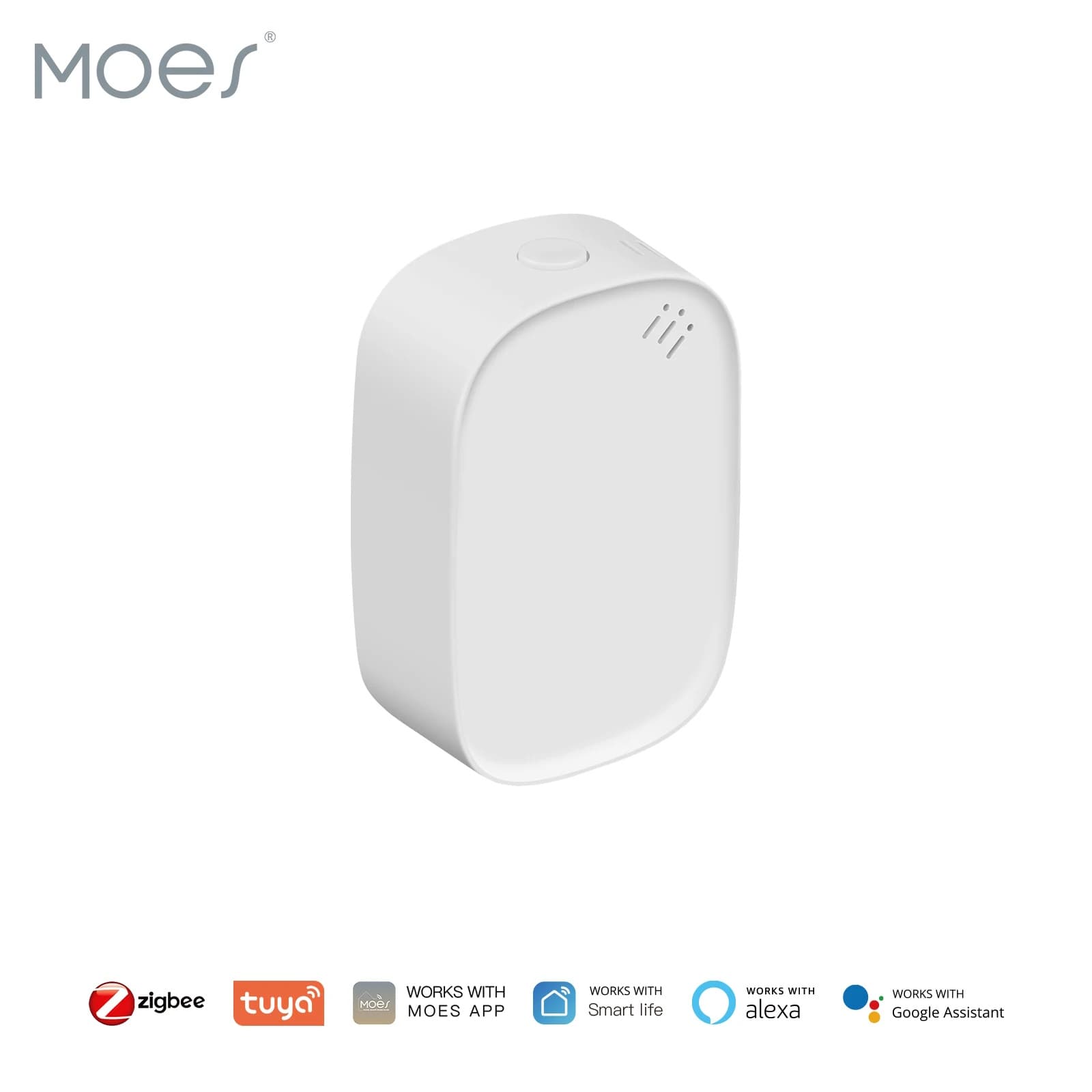 Moes ZSS-X-TH-C-MS ტემპერატურა/ტენაიანობის სენოსრი Zigbee