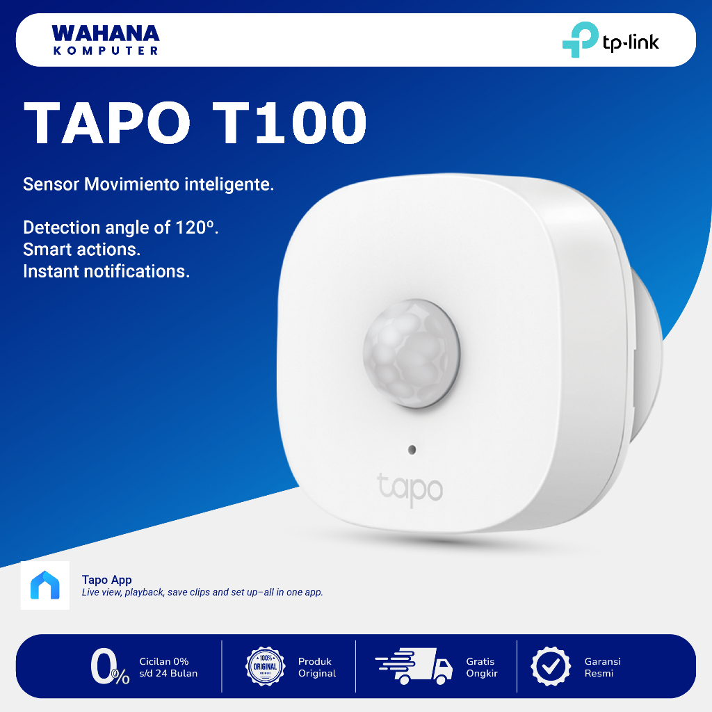 TP-Link Tapo T100 Tapo ჭკვიანი მოძრაობის სენსორი