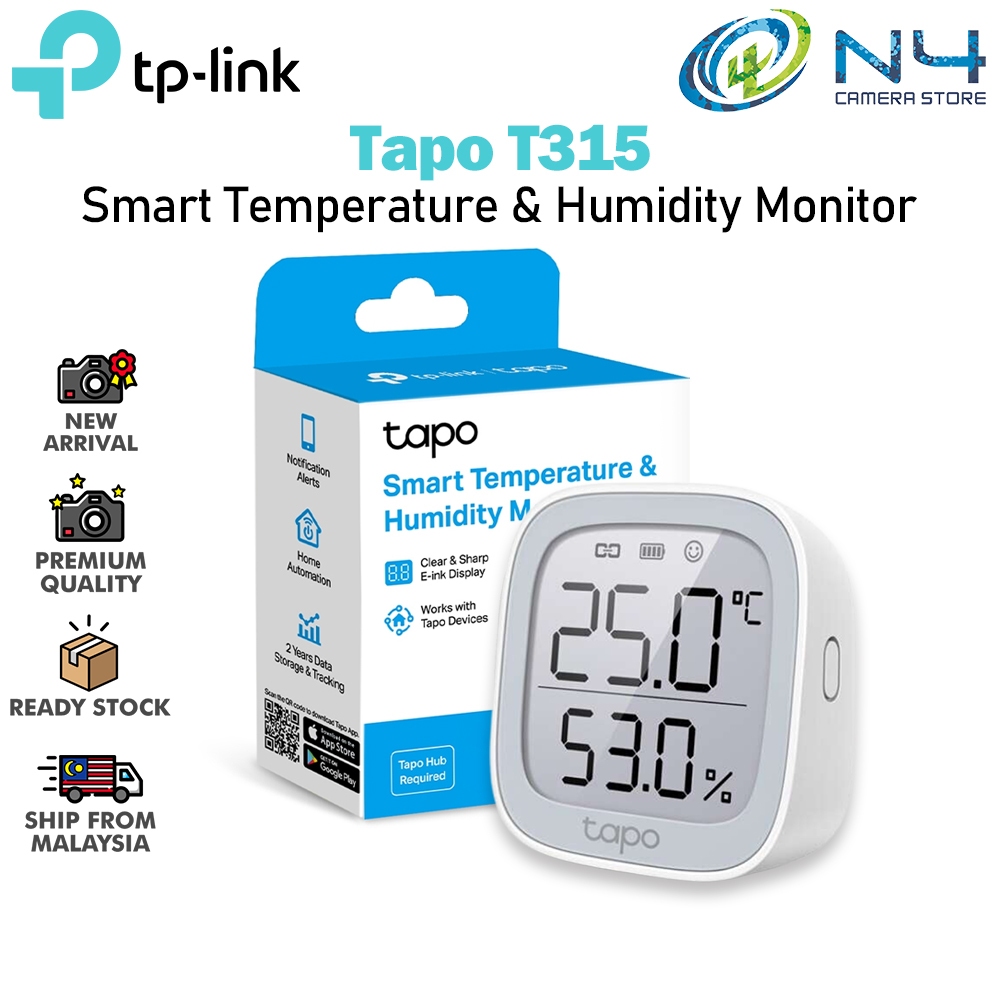 TP-Link Tapo T315 ტემპერატურა/ტენიანობის სენოსრი დისფლეით