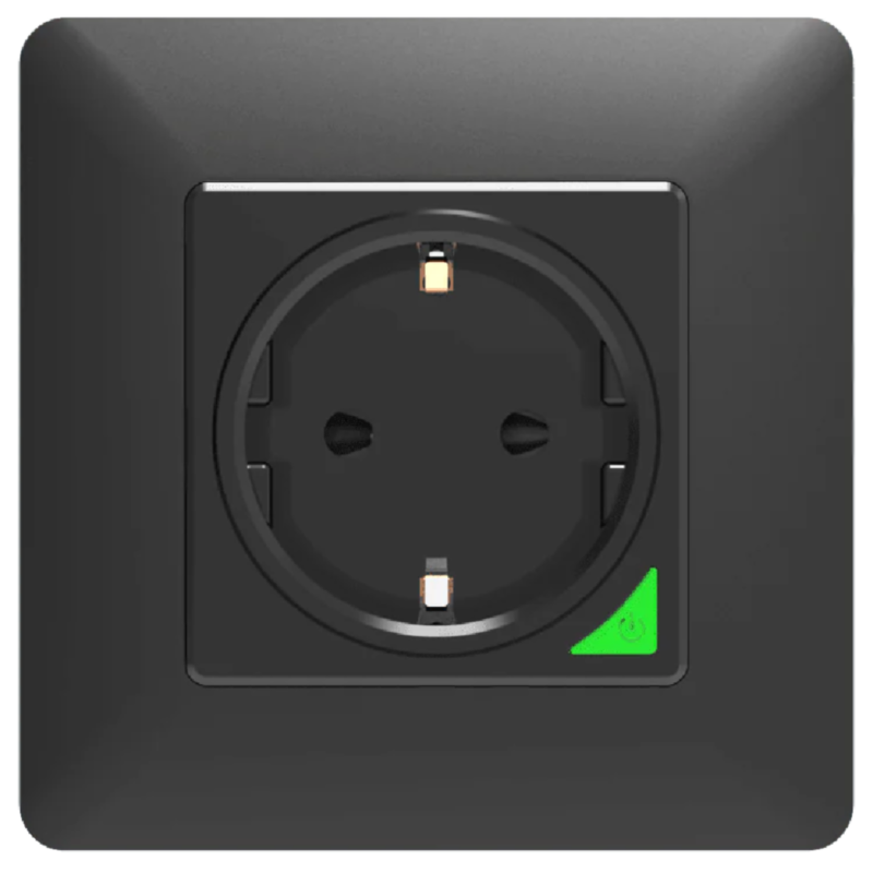 Moes WK-Y-EU-BK-MS Wi-fi ჭკვიანი როზეტი შავი