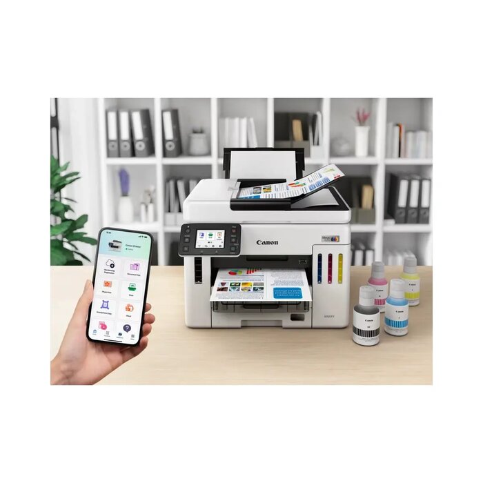 Printer/ Ink/ Canon MFP MAXIFY GX7140, A4 24/15.5 ipm (Mono/Color), 600x1200dpi, Duplex,ADF, Wi-Fi, Ethernet, USB, 45K p/m