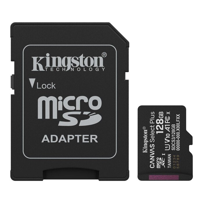 Kingston Canvas Select Plus microSD memory card 128GB
