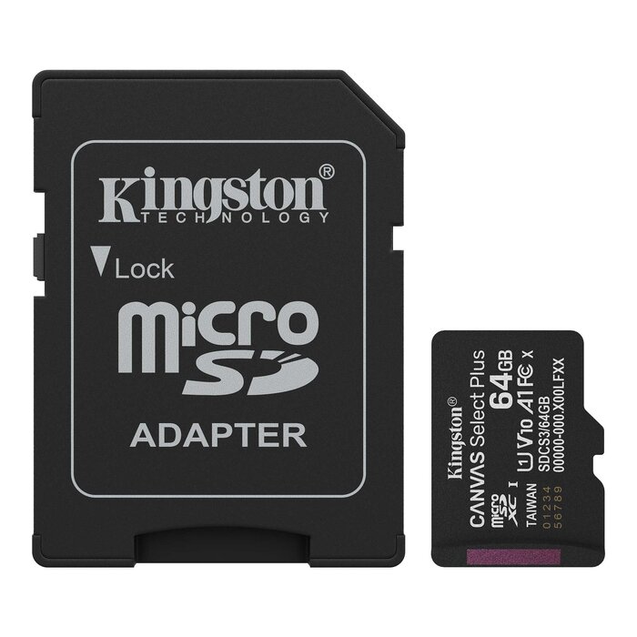 Kingston Canvas Select Plus microSD memory card 64GB