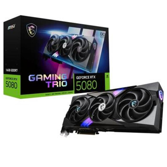 PCI Express 12GB/ VGA PCIE16 RTX5080 16GB GDDR7 RTX5080 16G GAM TRIO OC MSI