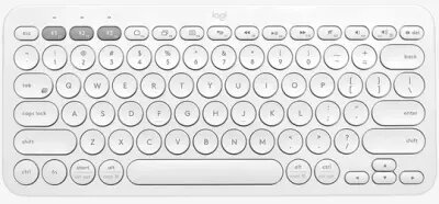LOGITECH  Keyboard Pebble Keys 2 K380s - TONAL WHITE - US INT'L - BT - INTNL-973 - UNIVERSAL