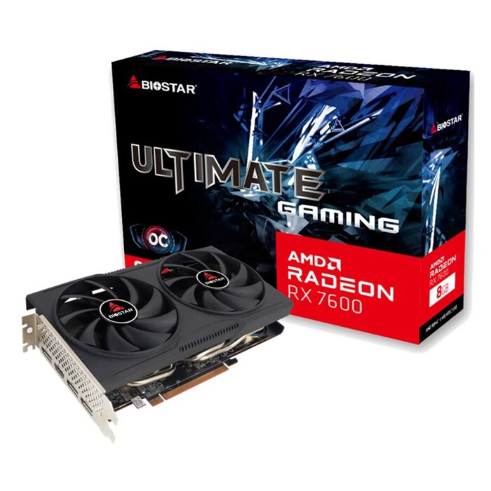 PC Components/ Video Adapter/ PCI Express 4GB/ Biostar AMD Radeon Radeon RX7600 OC 8GB