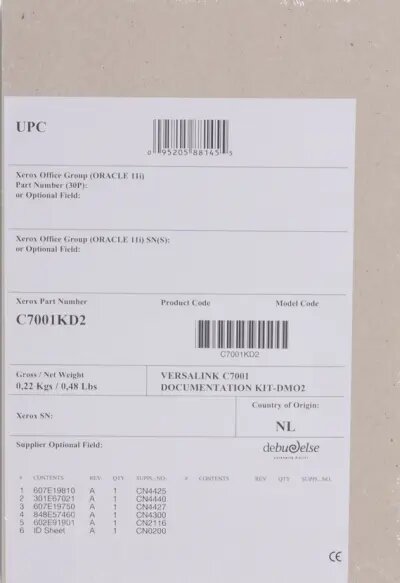 Copier/ XEROX C7001KD2 Localization kit For VersaLink С7020/С7025/С7030