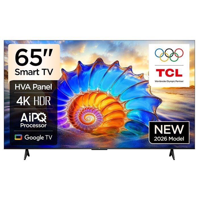 65V6D Google TV  4K  HDR10 WiFi5 BT5.2 Dolby Audio 10W 200X200