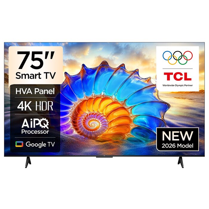 75V6D Google TV  4K  HDR10 WiFi5 BT5.2 Dolby Audio 15W 300X300