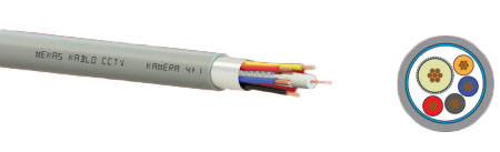 კაბელი CCTV CABLE 1+2 MINI COAX (2x0,22)(100m) (40950)