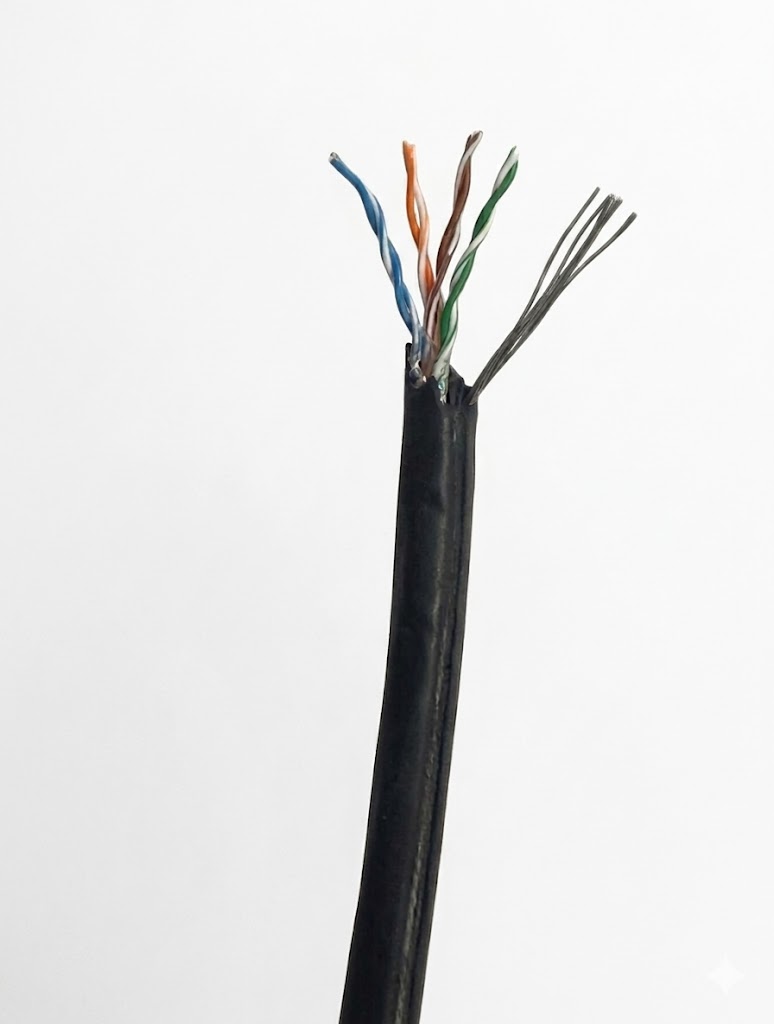 UTP 4x2x24 AWG-CU - PE - DATA CABLE with MESSENGER (Z11441-AP)