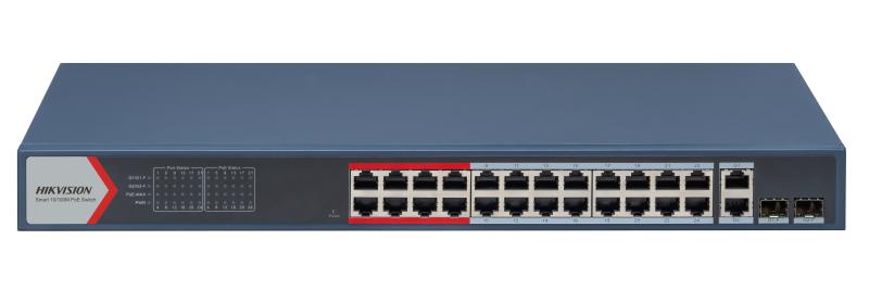 სვიჩი Poe Hikvision DS-3E1318P-EI(B)