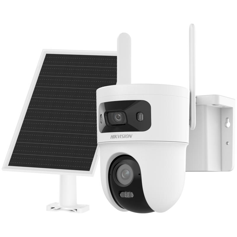 კამერა IP Hikvision DS-2CFSP8-D 4G(2.8+4mm)8MP PT Dual-lens Fixed 4G Built-in Battery 9000mah with 8w solar panel Mic&Spk Smart Hybrid Light WL&IR 30m MicroSD IP65