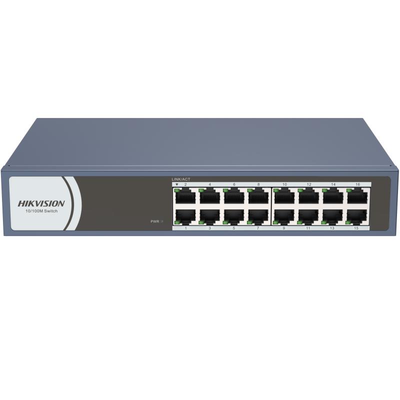 სვიჩი Hikvision DS-3E0116R-O 14 Port Unmanaged