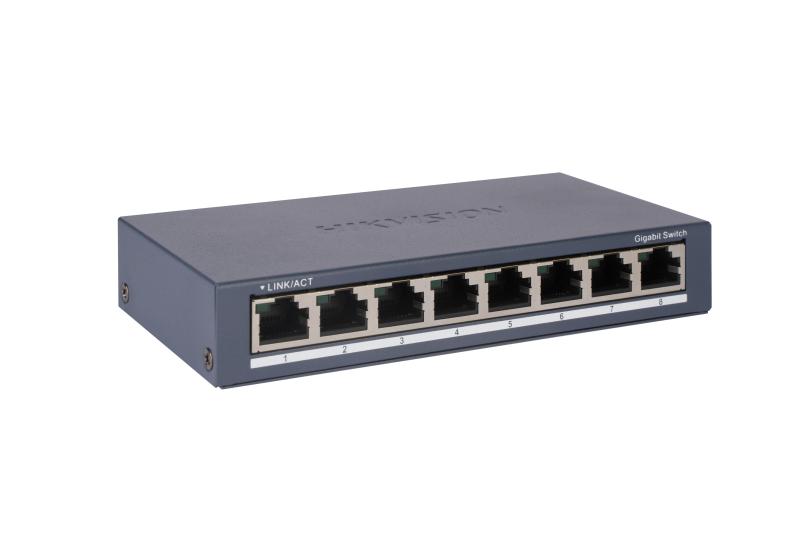 სვიჩი Hikvision DS-3E0508-O 8 Port Unmanaged