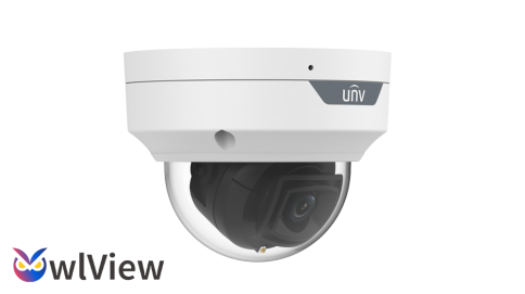 IP კამერა - 8მპ, 2.8მმ, Dome, UMD, Mic, SD, ColorHunter, Wise-ISP, Uniview
